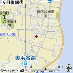 静岡県浜松市浜名区三ヶ日町鵺代520周辺の地図