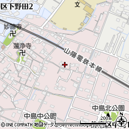 兵庫県姫路市飾磨区中島58周辺の地図