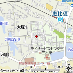 兵庫県三木市君が峰町2-3周辺の地図