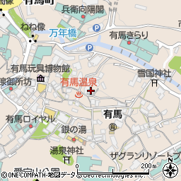 兵庫県神戸市北区有馬町399周辺の地図