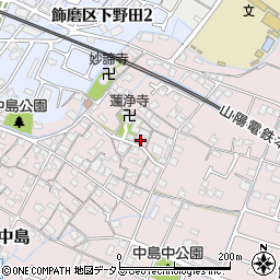 兵庫県姫路市飾磨区中島905周辺の地図