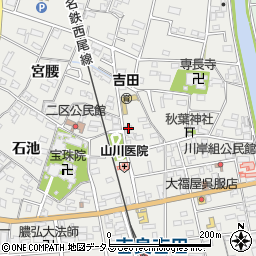 愛知県西尾市吉良町吉田斉藤久128周辺の地図