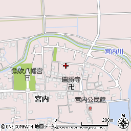 兵庫県姫路市網干区宮内237-15周辺の地図