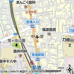 京進ＨＯＰＰＡ　蛍池駅前周辺の地図