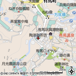 兵庫県神戸市北区有馬町859周辺の地図
