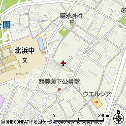 静岡県浜松市浜名区西美薗483-2周辺の地図