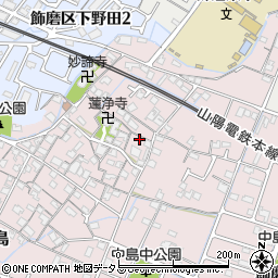 兵庫県姫路市飾磨区中島908周辺の地図