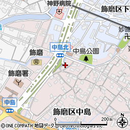 兵庫県姫路市飾磨区中島1051-2周辺の地図