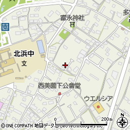 静岡県浜松市浜名区西美薗483-4周辺の地図