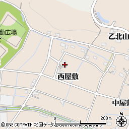 愛知県豊橋市石巻町（西屋敷）周辺の地図