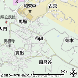 京都府相楽郡和束町釜塚谷田周辺の地図
