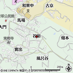 京都府和束町（相楽郡）釜塚（谷田）周辺の地図