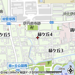 兵庫県伊丹市緑ケ丘周辺の地図