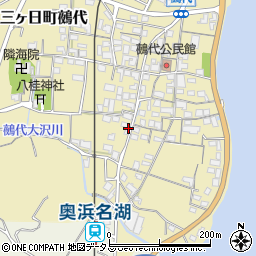 静岡県浜松市浜名区三ヶ日町鵺代515周辺の地図