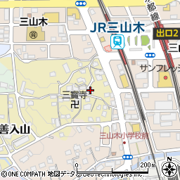 京都府京田辺市三山木山崎93-1周辺の地図