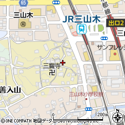 京都府京田辺市三山木山崎93周辺の地図