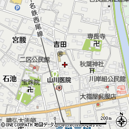 愛知県西尾市吉良町吉田斉藤久126周辺の地図