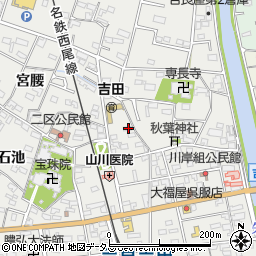 愛知県西尾市吉良町吉田斉藤久126-2周辺の地図