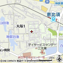 兵庫県三木市君が峰町1-24周辺の地図