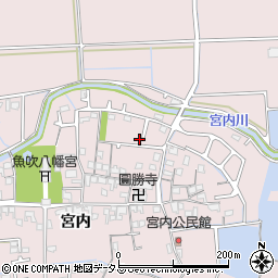 兵庫県姫路市網干区宮内237-8周辺の地図