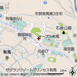 兵庫県神戸市北区有馬町436周辺の地図