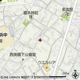 静岡県浜松市浜名区西美薗530周辺の地図