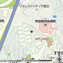 大阪府吹田市長野東29-26周辺の地図