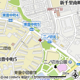 名鉄協商ＵＲ東豊中駐車場周辺の地図