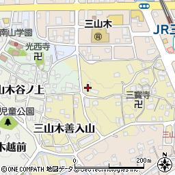 京都府京田辺市三山木山崎56周辺の地図