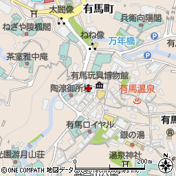 兵庫県神戸市北区有馬町832周辺の地図