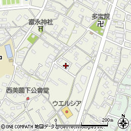 静岡県浜松市浜名区西美薗622周辺の地図