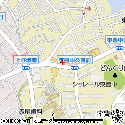 ハラデン東豊中店周辺の地図