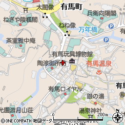 兵庫県神戸市北区有馬町830周辺の地図