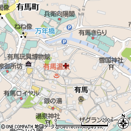 兵庫県神戸市北区有馬町400周辺の地図