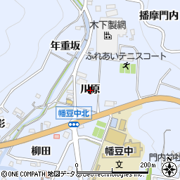 愛知県西尾市西幡豆町川原周辺の地図