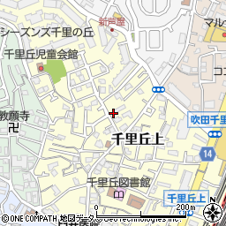 大阪府吹田市千里丘上31周辺の地図