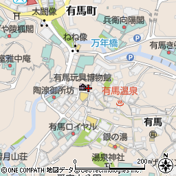 兵庫県神戸市北区有馬町798周辺の地図