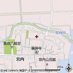 兵庫県姫路市網干区宮内240-6周辺の地図