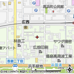 兵庫県姫路市広畑区吾妻町2丁目21周辺の地図