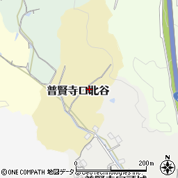 京都府京田辺市普賢寺口北谷18周辺の地図