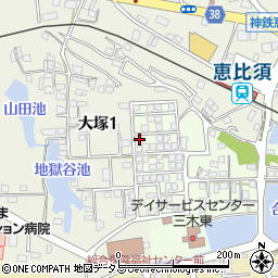兵庫県三木市君が峰町1-28周辺の地図