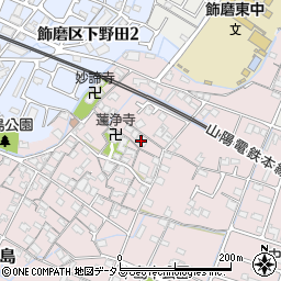 兵庫県姫路市飾磨区中島914周辺の地図