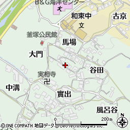 京都府相楽郡和束町釜塚市場周辺の地図
