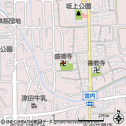 盛徳寺周辺の地図