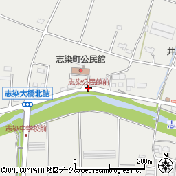 志染公民館前周辺の地図