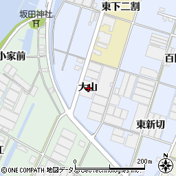 愛知県西尾市一色町藤江大山周辺の地図