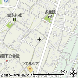 静岡県浜松市浜名区西美薗631周辺の地図