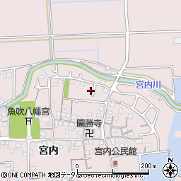 兵庫県姫路市網干区宮内240周辺の地図