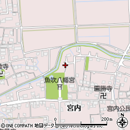 兵庫県姫路市網干区宮内226-5周辺の地図