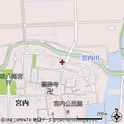 兵庫県姫路市網干区宮内246周辺の地図